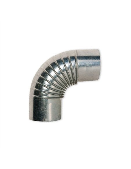 Codo estufa 110mm galvanizado 90º