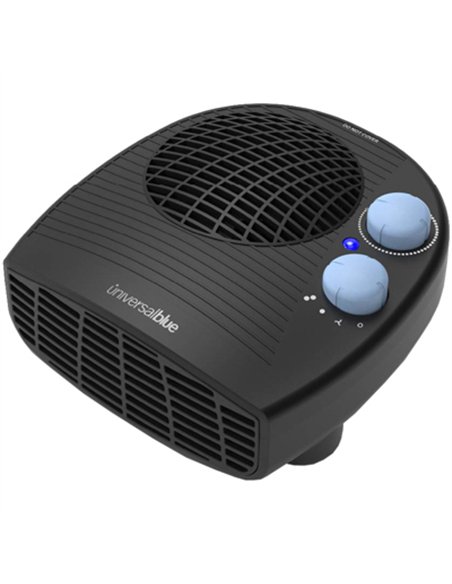 Calefactor horizontal negro 2.000w universal blue