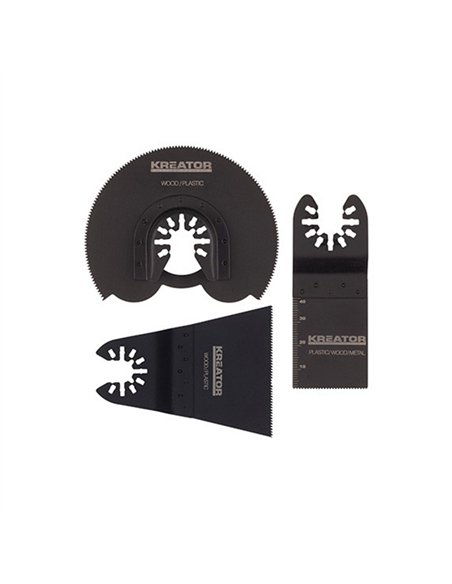 SET 3 ACCESORIOS MULTIHERRAMIENTA OSCILANTE 990040 KREATOR