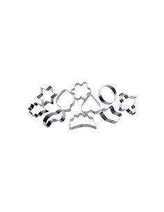 PACK 10 MOLDES CORTAPASTAS INOX 2624 LIFESTYLE