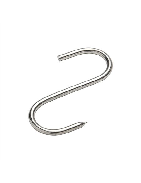 CAJA 10 GANCHOS CARNICERO INOX 14cm