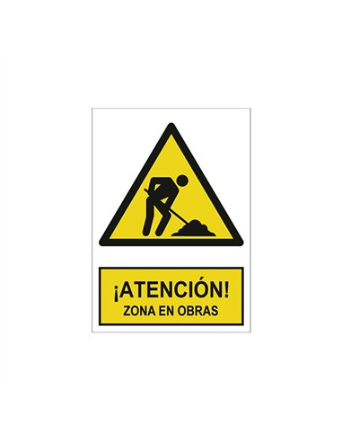 SEÃ‘AL ZONA DE OBRAS 210x297mm RD30035