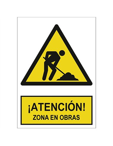 SEÃ‘AL ZONA DE OBRAS 210x297mm RD30035