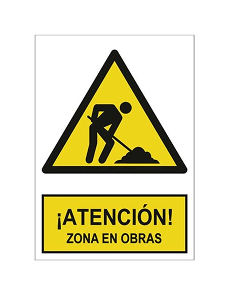 SEÃ‘AL ZONA DE OBRAS 210x297mm RD30035