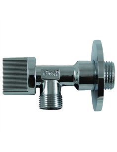 Llave valvula escuadra con plafon 1/2 x3/8 401 cis 2