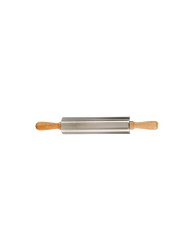 RODILLO PASTA AMASAR ACERO MANGO MADERA 34cm 22727 AR