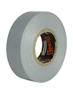 PAQ. 10 ROLLOS CINTA AISLANTE GRIS 19mm x20mt MIARCO 2