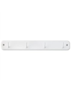 PERCHA 4 GANCHOS HOGAR LACADA BLANCA 230x32mm 3084-2 INOFIX 2