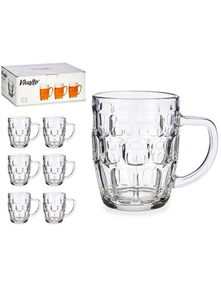 CAJA 6 JARRA CERVEZA 520ml 85470/67635 VIVALTO