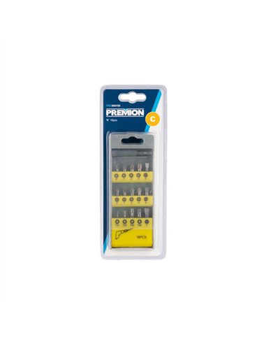 JUEGO 15 PUNTAS ATORNILLAR PH-PZ-TORX-PL PRE900109 PREMION