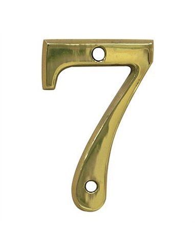 NUMERO 7 LATON 10cm AM