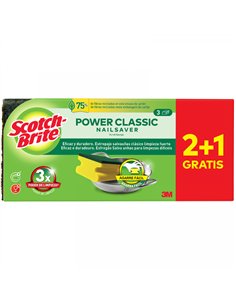 PAQ. 3 ESTROPAJOS FIBRA VERDE SALVAUÃ‘AS7 100309866 SCOTCH BRITE