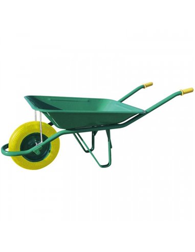 CARRETILLA OBRA RUEDA IMPINCHABLE VERDE 60lt SANZ