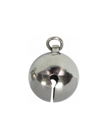 BOLSA 20 CASCABELES LATON NIQUELADO CON ANILLA 20mm