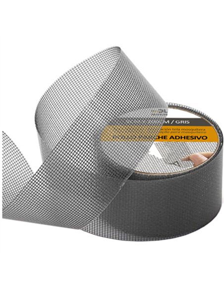 ROLLO PARCHE ADH. REPARACION MOSQUITERA GRIS 5x200cm EPID