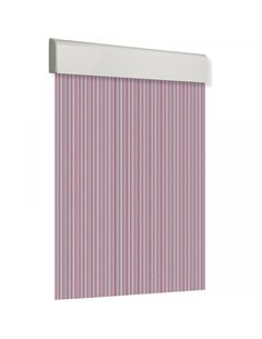 CORTINA PUERTA 90x210cm PLANA TOSCA nÂº8 CRISTAL-ROJO