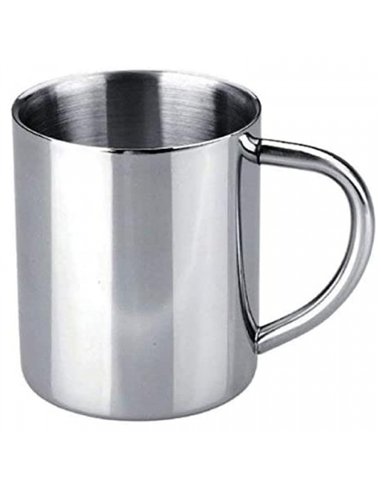 VASO TAZA CAMPING INOX CON ASA 700308 IBILI