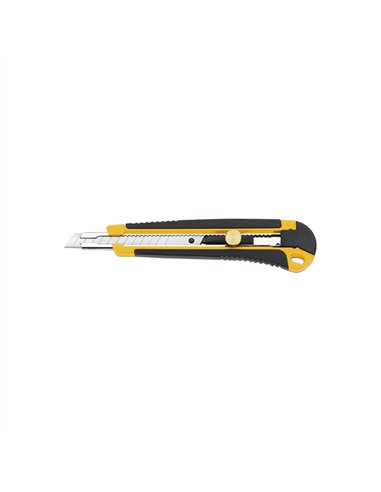 CUTTER BIMATERIAL HOJA 9mm 14cm 00212 3 CLAVELES