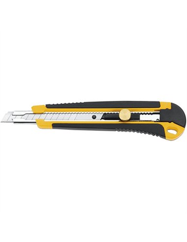 CUTTER BIMATERIAL HOJA 9mm 14cm 00212 3 CLAVELES