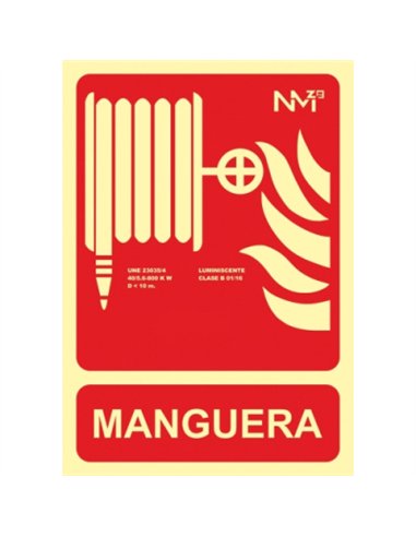 SEÃ‘AL MANGUERA PVC 210x297mm RD00109