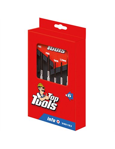 JUEGO 6 DEST. RELOJERO PRECISION 39D193 TOP TOOLS