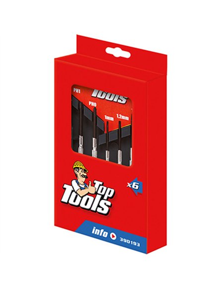 JUEGO 6 DEST. RELOJERO PRECISION 39D193 TOP TOOLS