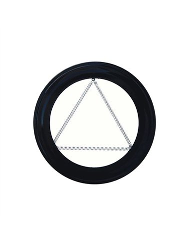 PLAFON PARA TUBO 80 VITRIFICADO NEGRO PELLET