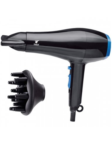 SECADOR PELO PROF. MOTOR AC 2.000w 3 VEL HD811/2008I THULOS