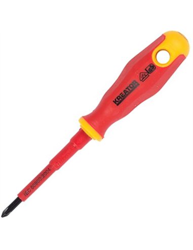 DESTORNILLADOR CRUZ AISLADO 1000V PH 2x100 402203 KREATOR