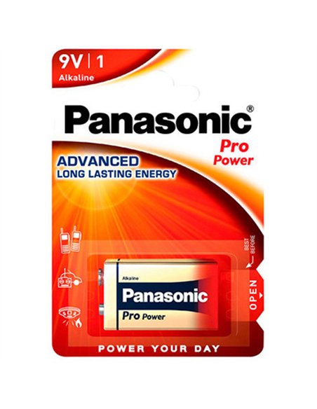 PILA 6LR61 9V PRO-POWER XTREME ALKALINA PANASONIC