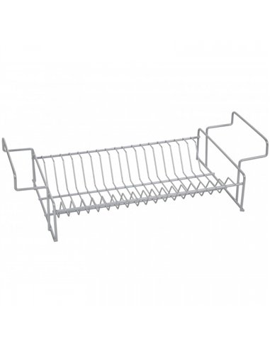 Escurreplatos fregadero plastif. Gris 38x25cm 89022 sauvic