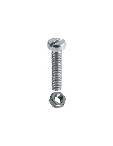 BLISTER 3 TORNILLO CON TUERCA 6x60mm DIN 84