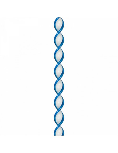 CORTINA PUERTA 90x210cm CORDON ESPIRAL nÂº8 AZUL-BLANCA