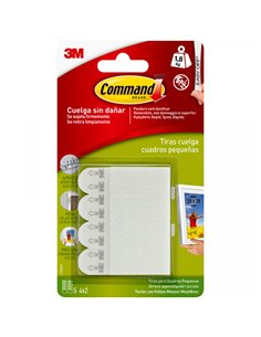 BLISTER 4 JUEGOS TIRAS COLGAR CUADROS 9kg 17217 COMMAND 3M