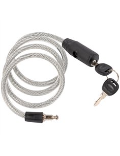 CABLE ANTIRROBO BICICLETA ESPIRAL 100cm x 8mm PRE900154 PREM 2