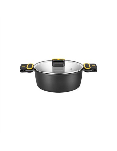 CACEROLA ALTA C/TAPA ALUMINIO FUNDIDO 28cm DAILY 510328 BRA