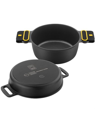 CACEROLA ALTA C/TAPA ALUMINIO FUNDIDO 28cm DAILY 510328 BRA