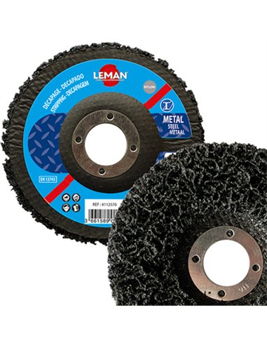 Disco desbarbadora limpieza 115x22mm nylon flexclean