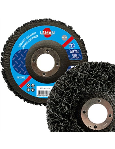 Disco desbarbadora limpieza 115x22mm nylon flexclean