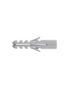 BLISTER 25 TACO PLASTICO GRIS 6mm