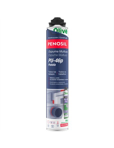 ESPUMA POLIURETANO PISTOLA 700ml UNIVERSAL PU-46P PENOSIL