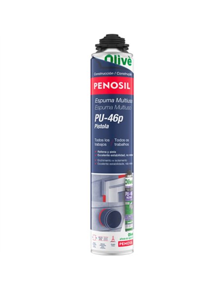 ESPUMA POLIURETANO PISTOLA 700ml UNIVERSAL PU-46P PENOSIL