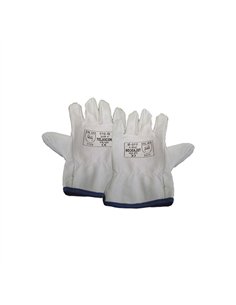 PAQ. 12 GUANTES PIEL FLOR VACUNO TALLA 9 510-B TELASCOR