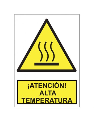 SEÃ‘AL ATENCION ALTA TEMPERATURA 297x210mm RD30020