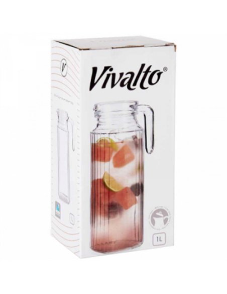 JARRA AGUA FRIGO CON TAPA 1lt 41040 VIVALTO