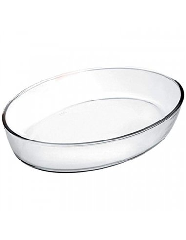 FUENTE OVAL BOROSILICATO 35x25cm 3lt 480135 IBILI