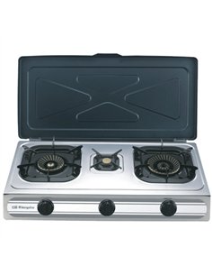 COCINA BUTANO INOX CON PIEZO 3 FUEGOS FO-3500 ORBEGOZO 2