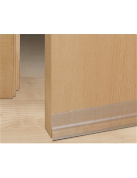 BURLETE BAJO PUERTA C/GOMA FLEXIBLE TRASNPAREN 2155-0 INOFIX