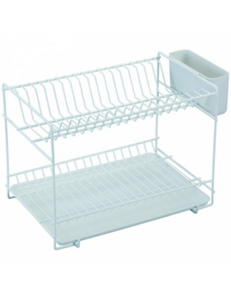 ESCURREPLATOS 519 PLASTIF. BLANCO C/BANDEJA PEQUEÃ‘O 89000