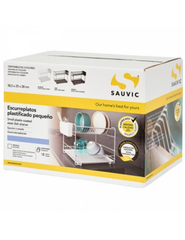 ESCURREPLATOS 519 PLASTIF. BLANCO C/BANDEJA PEQUEÃ‘O 89000